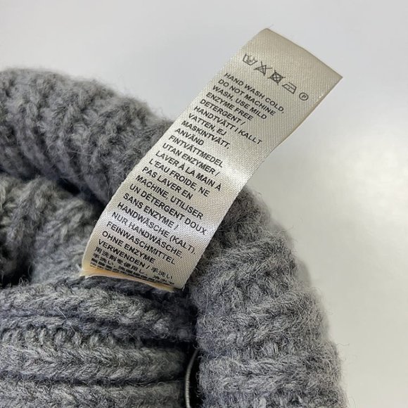 Acne Studios Grey Beanie w Pom Pom main image 6